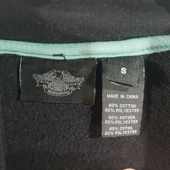 Harley Davidson Scoop Neck Jacket Number One Skull Collection - Picture 5 of 5